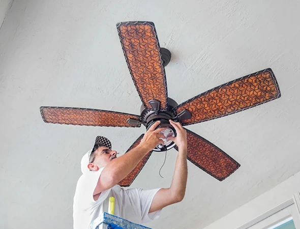 High Ceiling Fan Installation with Expertise